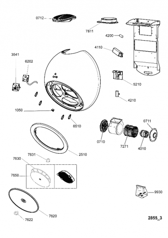 285x10 mm Sirkelformet kullfilter
