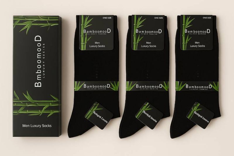 3 pack Luxury Bambus sokker Herre